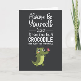 Funny Cute Crocodile Lover Cards Animal Cool Kort