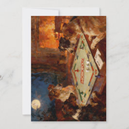 Funny Cute Dogs Playing A Board Game Postcard Julkort