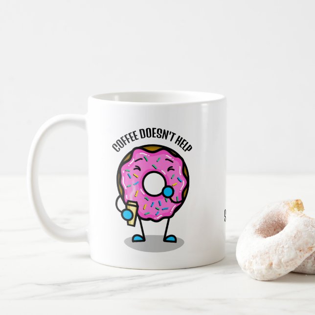 Funny Cute Donut Mugg (Med munk)