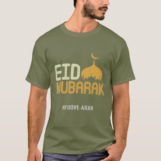 Funny Cute Eid Ramadan Eid Mubarak, Eid Al-Fitr, E T Shirt (Framsida)