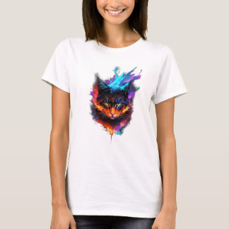 Funny Cute Fire Cat Dream Magic T Shirt