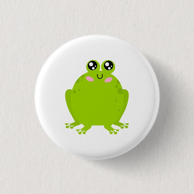 Funny Cute Frog Knapp (Framsida)