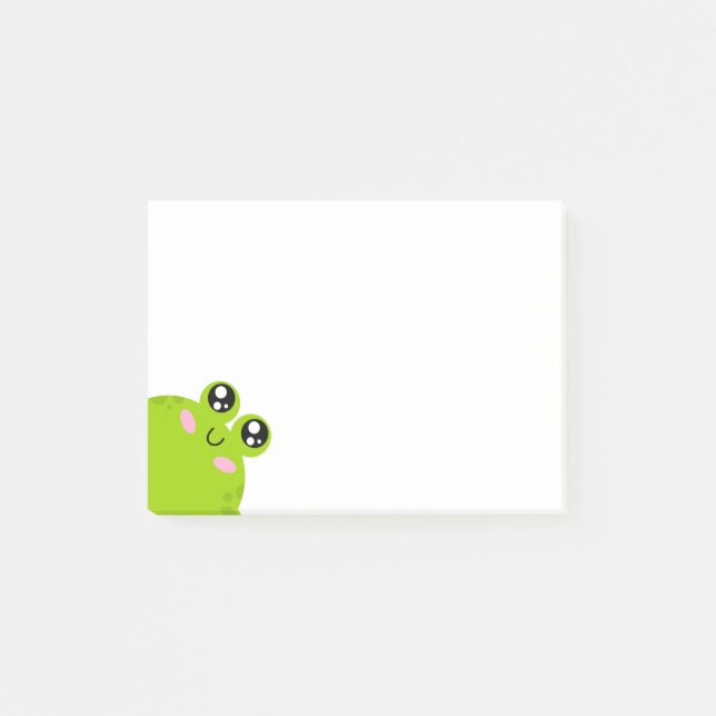 Funny Cute Frog Post-it Block (Framsida)