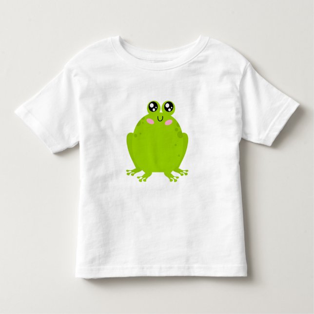 Funny Cute Frog T Shirt (Framsida)