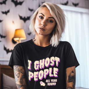 Funny Cute Ghost People Halloween T Shirt