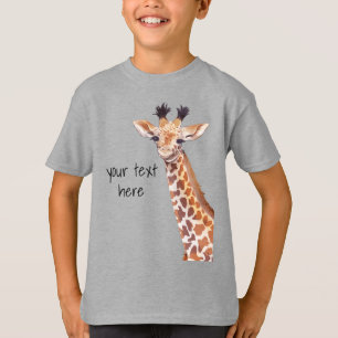Funny Cute Giraffe Personlig T Shirt