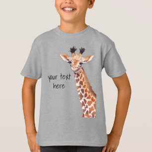 Funny Cute Giraffe Personlig T Shirt