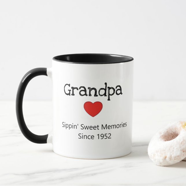 Funny Cute Grandfar Grumpa Grandad Mugg (Med munk)