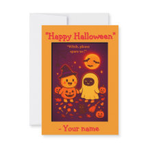 Funny Cute Halloween Card för barn 2025