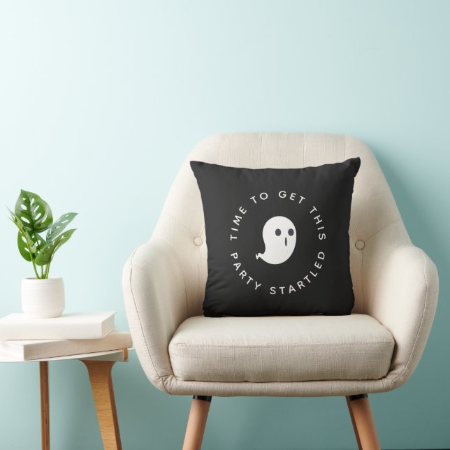 Funny Cute Halloween Ghost Party Pun Kudde (Stol)