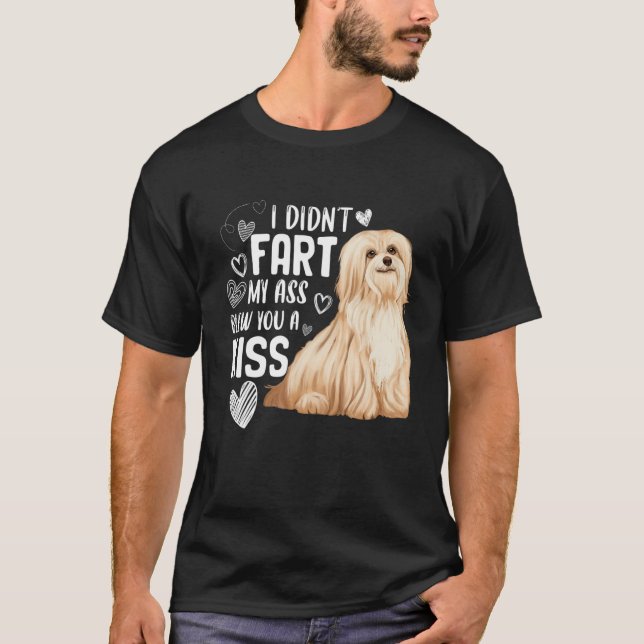 Funny Cute Havanese Hund Don Fart Puppy Älskare T Shirt (Framsida)