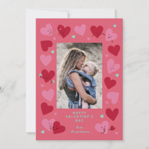 Funny Cute Hearts Inbjudningar