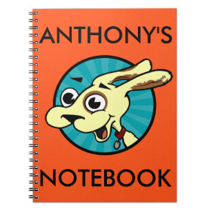 FUNNY CUTE HUND SPIRAL NOTEBOOK ANTECKNINGSBOK