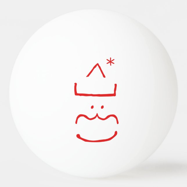 Funny Cute Jolly Santa Ping Pong Boll (Framsidan)