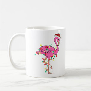 Funny Cute jul Flamingo Kaffemugg