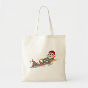 Funny Cute Jul Otter Tygkasse