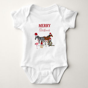 Funny Cute-juldjur Santa Hats Ljus T Shirt