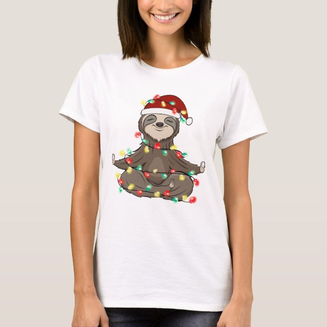 Funny Cute-julslott T Shirt (Framsida)