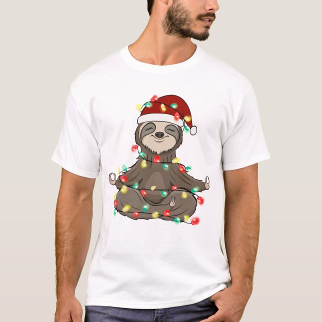 Funny Cute-julslott T Shirt (Framsida)