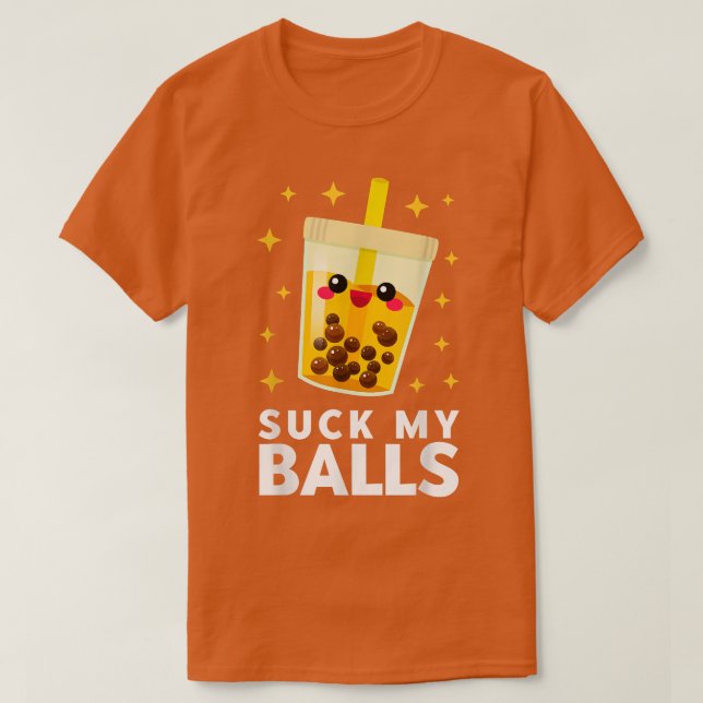 Funny Cute Kawaii Bubble Tea Boba T Shirt (Design framsida)