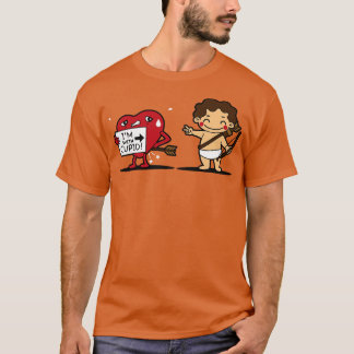 Funny Cute Kawaii Cupid Heart Valentine Relationsh T Shirt