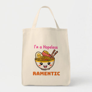 Funny Cute Kawaii Ramen Japansk Noodles Älskare Tygkasse