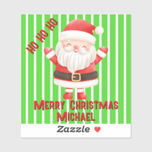 Funny Cute Kawaii Santa Tecknad Klistermärken