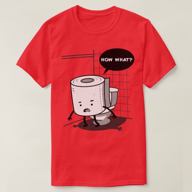Funny Cute Kawaii Toilet Papprare Humor Comedy T Shirt (Design framsida)