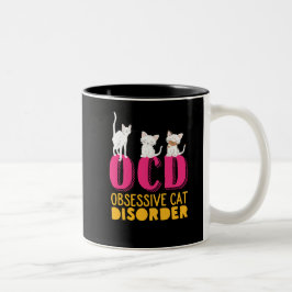 Funny Cute Kittens OCD-besvär Två-Tonad Mugg
