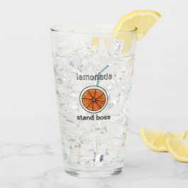 Funny Cute Lemonade stand Chef Gult Glaskopp