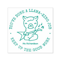 Funny Cute Llama Fantastisk Job Teacher Reward