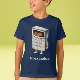 Funny Cute Math Nerd Kid Calculator T Shirt