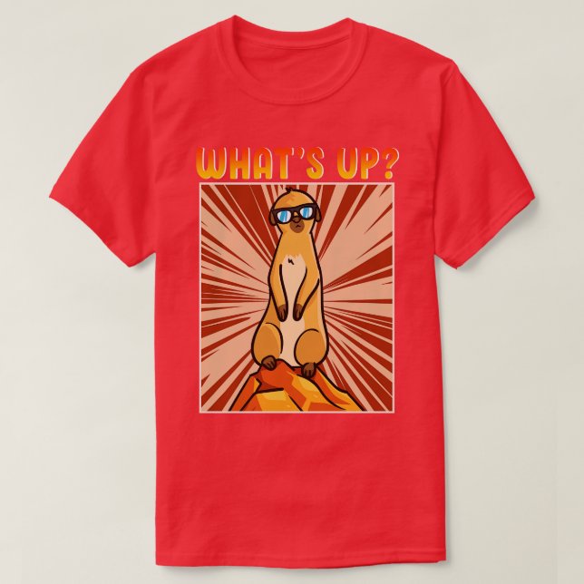 Funny Cute Meerkat T Shirt (Design framsida)