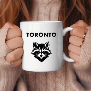 Funny Cute Mocking Toronto Raccoon Light-Färg Kaffemugg