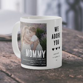 Funny Cute MOMMY Definition 2 Photo Kaffemugg