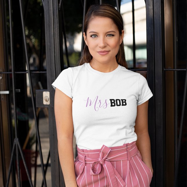 Funny Cute Newly Wed Honeymoon Mrs New Wife T Shirt (Skapare uppladdad)