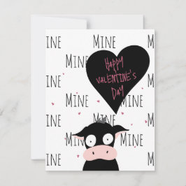 Funny Cute “Only Moooooo” Cow Pun  Anteckningskort