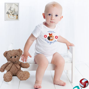 Funny Cute Photo Newborn New dad First Fars dag T Shirt