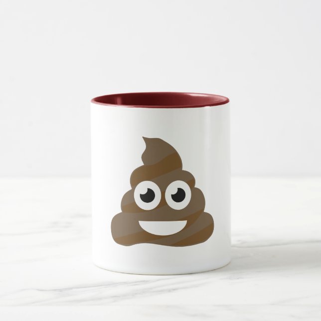 Funny Cute Poop Emoji Mugg (Center)
