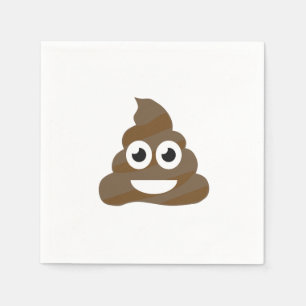 Funny Cute Poop Emoji Pappersservett