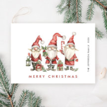Funny Cute Santa Gnomes jul