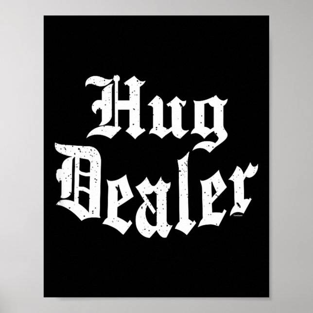 Funny Cute Sensitive Feet Hug Merchant Valentine's Poster (Framsidan)