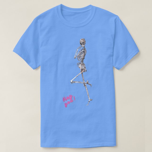 Funny Cute Skeleton Dam  T Shirt (Design framsida)