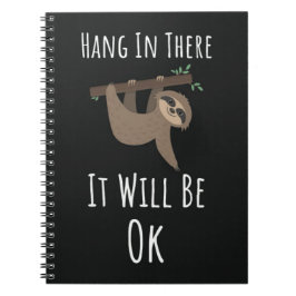 Funny Cute Sloth Gifts Animals Relax Slow Life Anteckningsbok