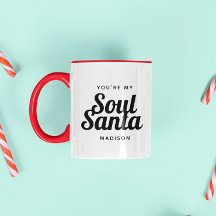 Funny Cute Soul Santa Julafton Bestie Mugg