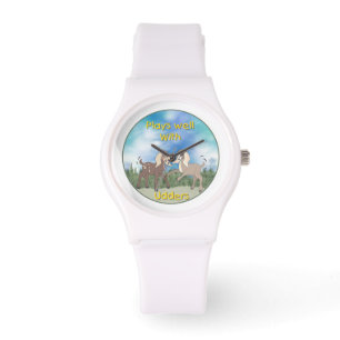 Funny Cute Spelar upp getter Armbandsur