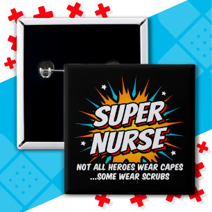 Funny Cute Superthea Toppen Nurse Apprecision Knapp
