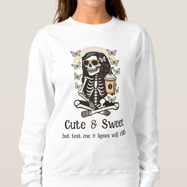 Funny Cute Sweet Halloween  T Shirt (Cute, spooky, and sassy—your go-to Halloween hoodie for fall chills and bold vibes)