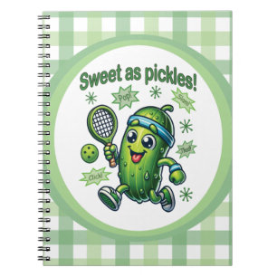 Funny Cute Sweet som Pickles Pickleball Anteckningsbok