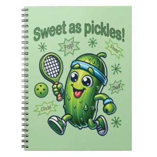 Funny Cute Sweet som Pickles Pickleball Anteckningsbok